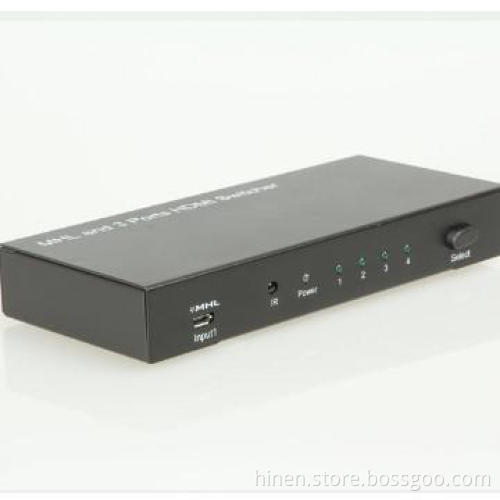 One MHLinput and 3 Ports HDMI input Switcher Combo Switcher